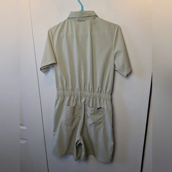 COLUMBIA Women Romper Light Green With Pockets Size Small recycled materials - Picture 8 of 13